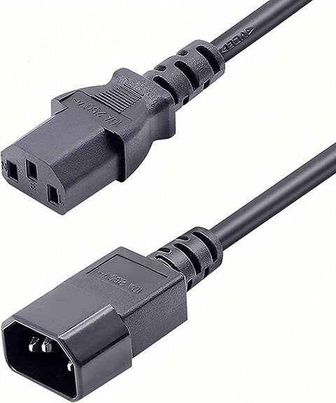 10PCS C13 To C14 Extension Cord Power Cable Male To Female -1.8m
