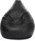 Luxe Decora PVC Bean Bag Cover Only (XXL, Black)