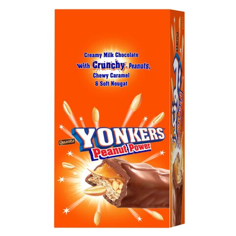 Quanta Yonkers Peanut Power Chocolate Bar 30g x12