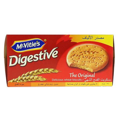 McVitie (مكفتز) دايجستيف بسكويت القمح الشهي الأصلي 250 غم