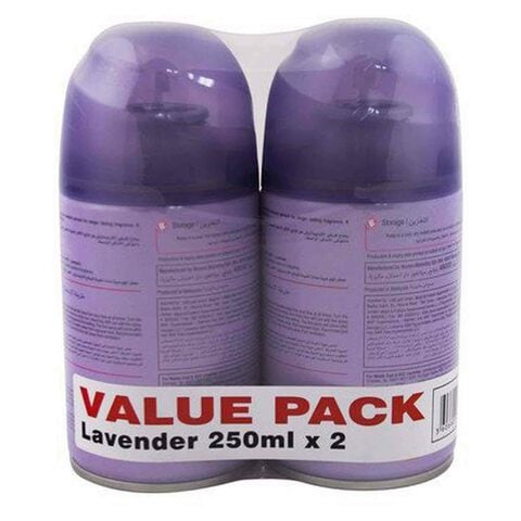 Carrefour Air Freshener Automatic Spray Refill Lavender 250ml Pack of 2