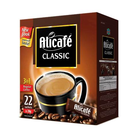 Alicafe Classic 3 In 1 Regular Coffee 20g &times;22 Sachets