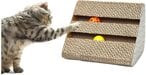 اشتري SKEIDO Funny Corrugated Paper Pet Cat Scratch Board Toy Kitten Claw Scratching Pad Mat Scratcher Cats Training Tools With Two Bells في الامارات