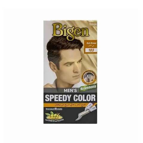 Bigen Men&#39;s Speedy Hair Color No.103 Dark Brown 80g