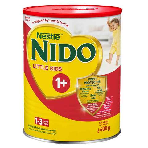 Nestle Nido Fortiprotect One Plus Milk Powder Growing Up Stage 3 Tin 400 Gram
