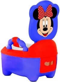 Aiwanto Potty Toilet Training Seat Portable Travel Potty Trainer Seat Lovely Bathroom Toilet Urinal for Kids Boys Girls (Red/Blue Mickey Mouse)