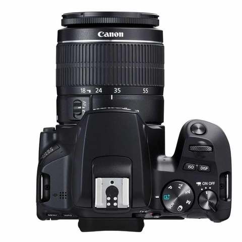 كانون كاميرا إحترافية EOS موديل 250D مع عدسة 15-55 مم لون أسود