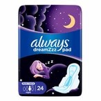 Buy Always Maxi Thick Night Sanitary Pads With Wings White 24 Pads in UAE