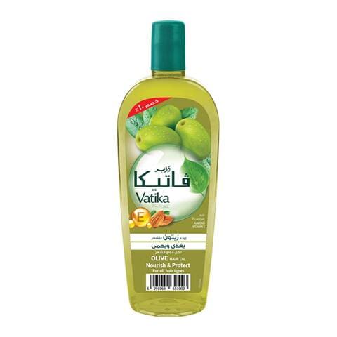 Buy Vatika Naturals Olive Enriched Hair Oil for All Hair Types - 180ml in Egypt