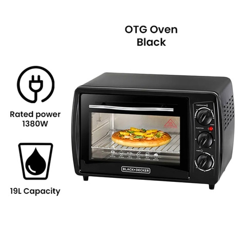 Black & Decker Oven 19L 1380W - Black