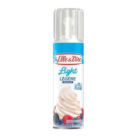 Elle &amp; Vire Light Whipped Cream Spray 250g