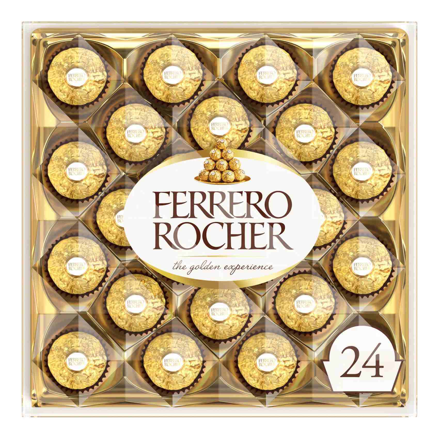 Ferrero Rocher Fine Crunchy Hazelnuts dipped in Smooth Milk Chocolate Individually Wrapped in Elegant Gold Foil Wrapper Piece Gift Box Online - Shop Food on Carrefour UAE