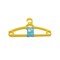 Rozenbal Plastic Hanger For Kids Clothes 3 Pieces Set - Yellow