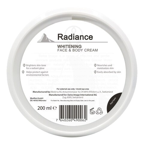 Swiss Image Radiance Whitening Face &amp; Body Cream 200ml