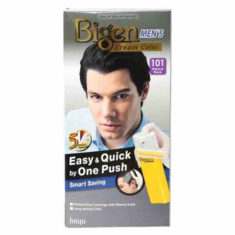 Bigen One Push Permanent Hair Colour Cream 101 Natural Black