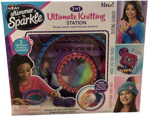 SHIMMER 'N SPARKLE 5-IN-1 ULTIMATE KNITTING STATION - The Toy Insider