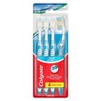 اشتري Colgate Triple Action Medium Toothbrush Multicolour 4 count في الامارات