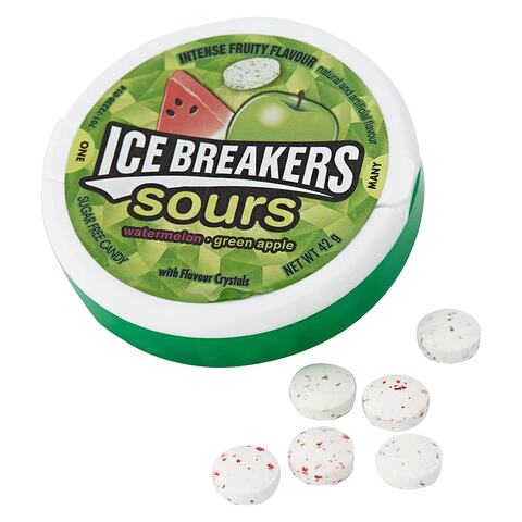 Ice Breaker Watermelon And Green Apple Sour Candy 42g Online 