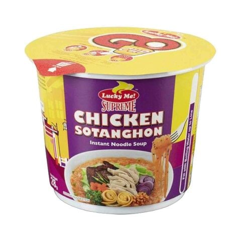 Lucky Me Chicken Sotanghon Instant Vermicelli Soup 28g