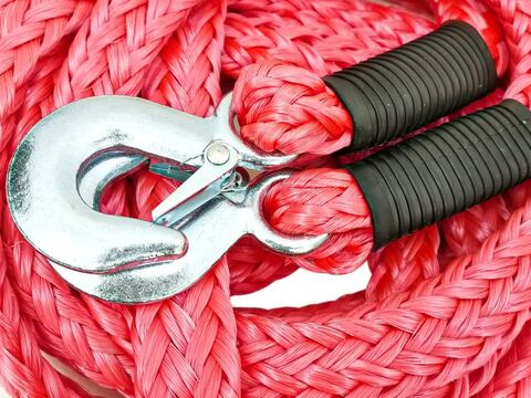 Buy 2.5 Ton Car Tow Rope with 2 Tow Rope Hooks, Heavy Duty Towing Belt 4  meter Online - Shop Automotive on Carrefour Saudi Arabia