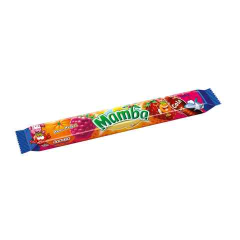 Mamba Strawberry Raspberry Orange And Cola Flavoured Chewy Candies 106g