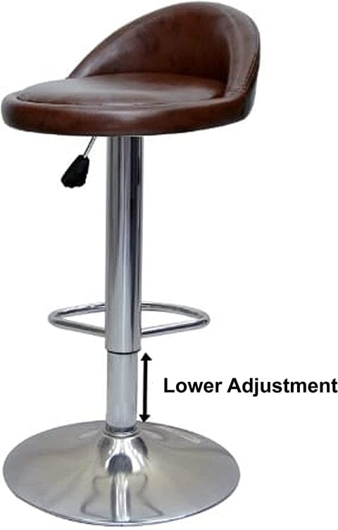 Black leather deals swivel bar stools