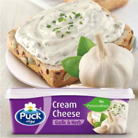 Puck Garlic &amp; Herbs Cream Cheese Spread 300g