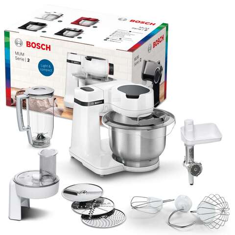 Bosch Kitchen Machine 700W, Large 3.8 ltr.  4 speed- 1 year Manufacturer Warranty, Made in Slovenia, MUMS2EW30G 