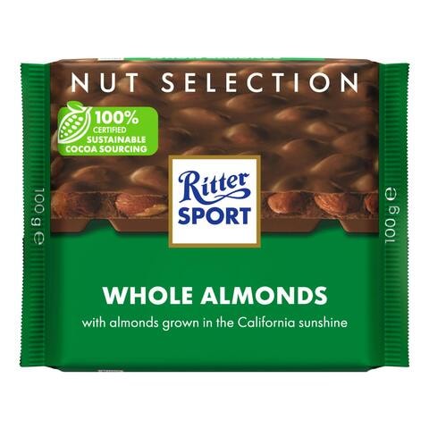 Ritter Sport Whole Almonds Chocolate 100g