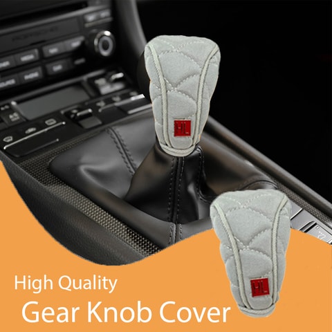 Generic Universal Manual Car Gear Head Shift Knob Cover -Grey