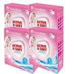 اشتري Carrefour Active And Soft Detergent Powder White 260g Pack of 4 في الامارات