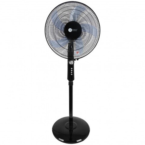 AFRA Japan Electric Stand Fan, 60W, Adjustable Height, 5 Blades, Black, G-Mark, ESMA, RoHS, And CB Certified, 2 Years Warranty