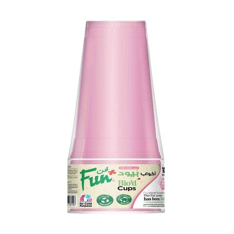 Fun Bio Cups 20Oz Blush Pink 10Pcs