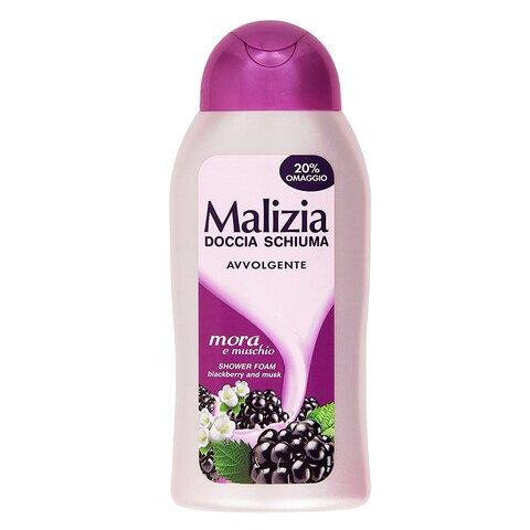 Malizia Shower Foam Blackberry And Musk 300ml