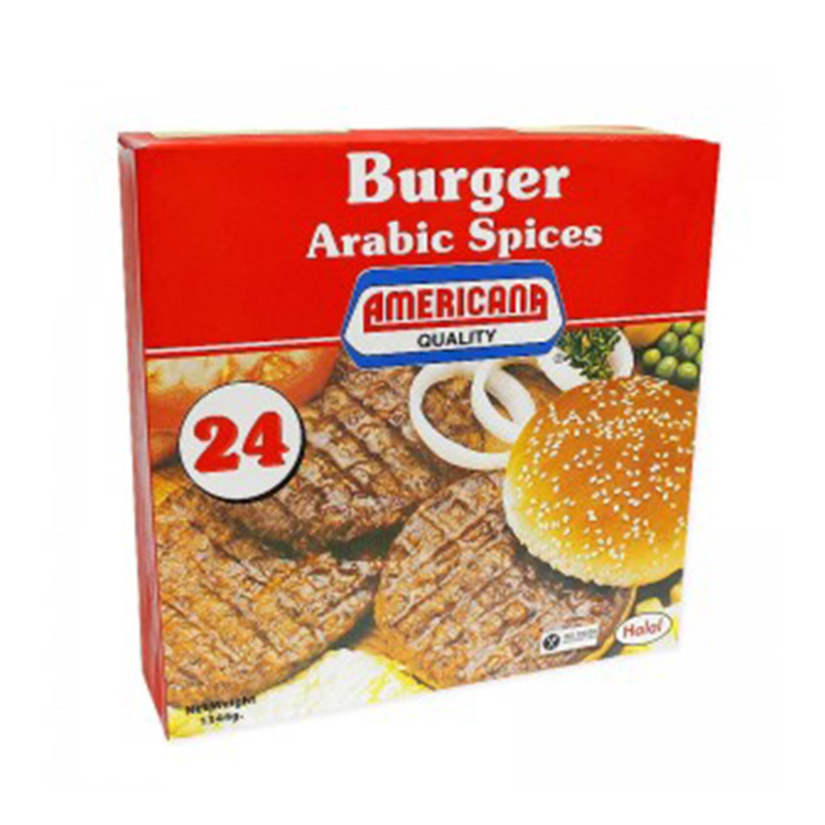 Buy Americana Beef Burger Arabic Spices 1.2kg Online Shop Frozen Food