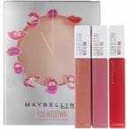 اشتري Maybelline New York Superstay Matte Ink Liquid Lipstick Makeup Holiday Kit, Lover/Pioneer/Seductress في الامارات
