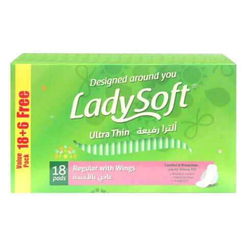 Buy Always Maxi Thick Night Sanitary Pads With Wings White 24 Pads Online -  Shop Beauty & Personal Care on Carrefour UAE