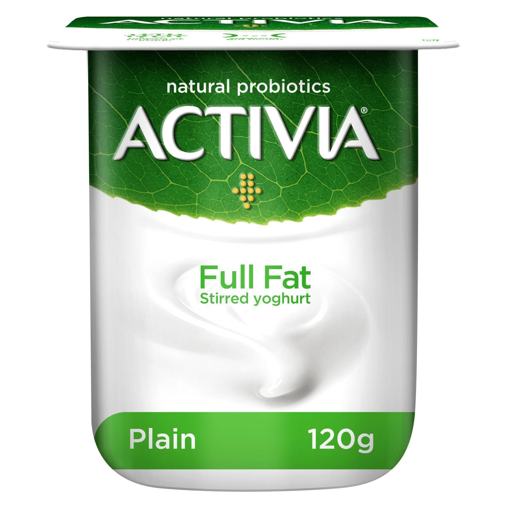 Buy Activia Full Fat Stirred Plain Yogurt 125g Online - Shop Fresh