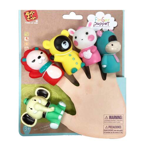 Toon Toy Finger Puppets Multicolour Pack of 5