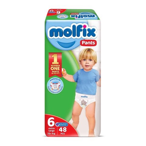 Molfix Baby Diaper Pants - Size 6 Extra Large- 48 Diapers price in ...