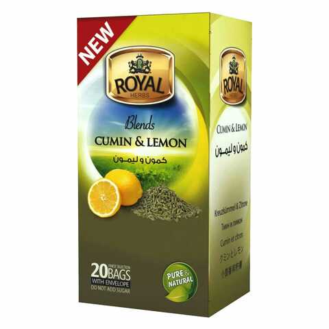 Royal Herbs Cumin Lemon 20 Tea Bags