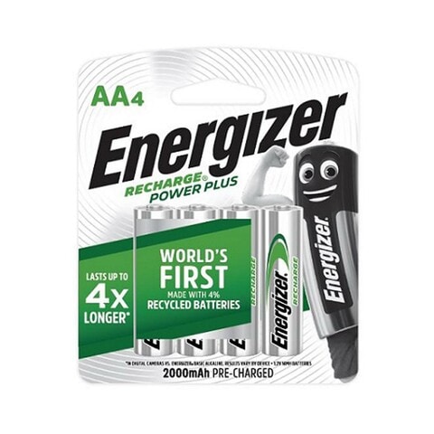 Energizer Recharge Power Plus Battery AA 1.2V&times;4pcs