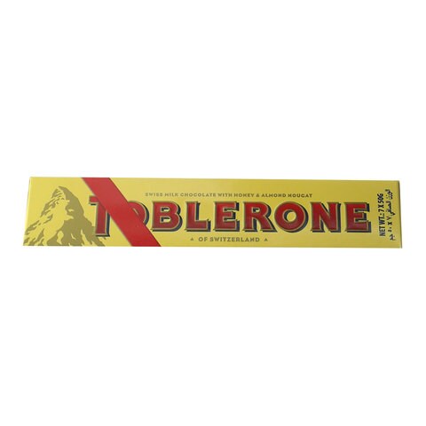 Toblerone Swiss Milk Chocolate With Honey And Almond Nougat 50g Pack of 7