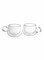 Lihan 2-Piece heat resistant Glass Tea and coffee 80ml Cup with teapot  Clear 800ml candle warmer set