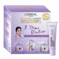 L&#39;Oreal Paris Hyaluron Expert Specialist Day Cream 50g With Night Cream 50g And Eye Cream White