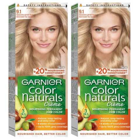 Buy Garnier Hair Color Natural Extra Light Ash Blonde  2 Pieces  Online - Shop Beauty & Personal Care on Carrefour Jordan