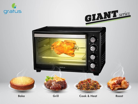 Gratus 48L Electric Oven Toaster Grill 2000W GOTG48TT