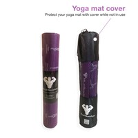 YALLA HomeGym Exercise Guided Yoga Mat Non Slip, EcoFriendly Fitness Exercise Mat with Carrying Mesh Bag
