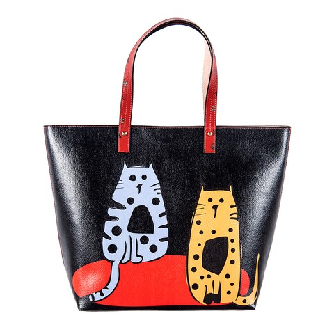 Cat best sale handbags leather