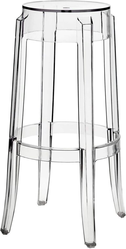 Clear discount plastic stool